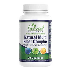 Natural Vitamins Natural Fiber Complex 90 κάψουλες Ισχυρό Σύμπλεγμα Φυτικών Ινών