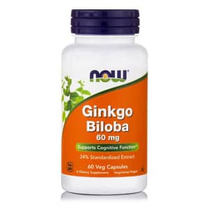 Vegan Ginkgo Biloba 60mg Now Foods 60 κάψουλες
