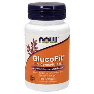 Glucofit Corosolic Acid 60 softgels - Now Foods
