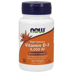 Vitamin D-3 5000 IU 120 μαλακές κάψο?λες - Now / Βιταμίνη D3