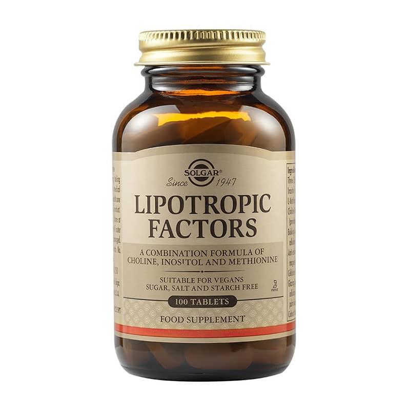 Vegan lipotropic factors solgar 100 tablets