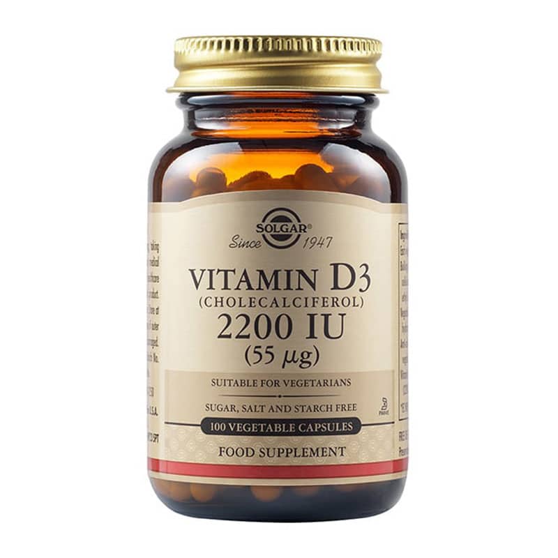 vitamin d3 cholecalsiferol 2200iu solgar 100 φυτικές κάψουλες