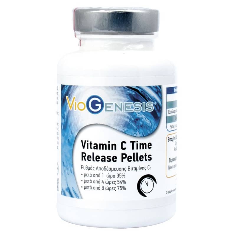 Viogenesis Vitamin C Time Release Pellets 120 κάψουλες