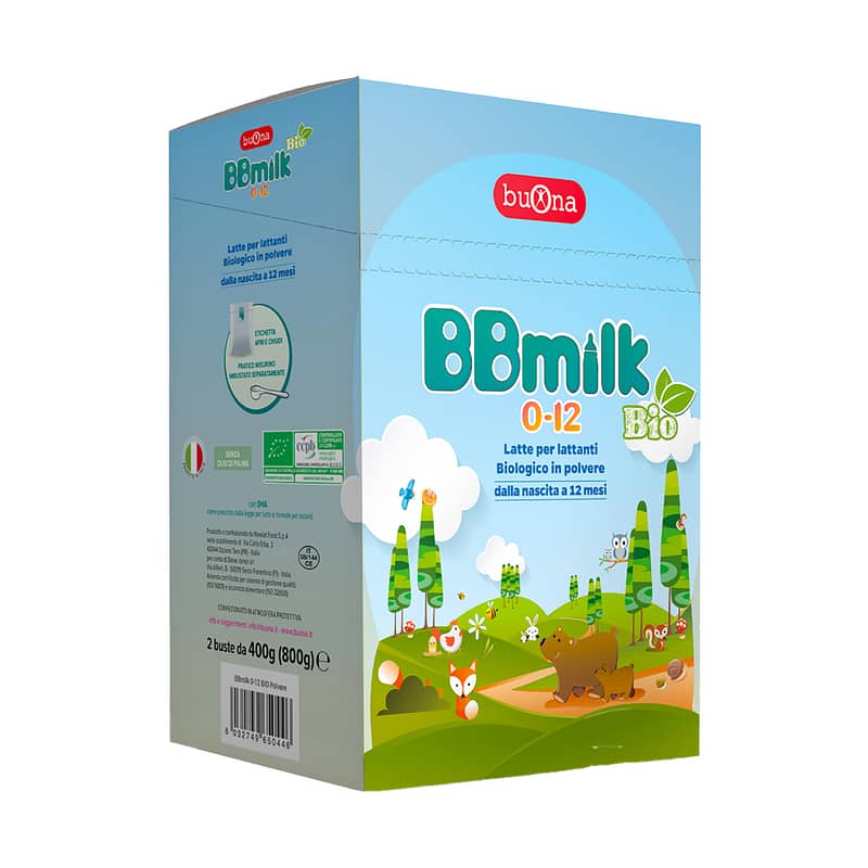 Βιολογικό BBmilk 0-12 μηνών Bio Polvere Buona 800g (2 συσκευασίες των 400 g)