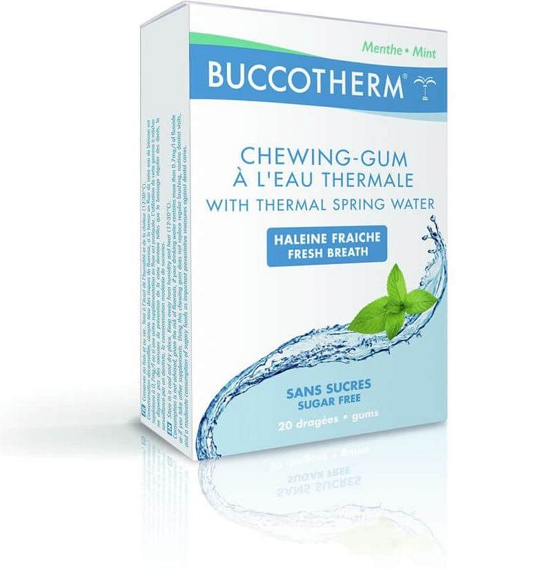 Buccotherm Organic Chewing Gum Τσίχλα για αντικατάσταση βουρτσίσματος 20 τμχ
